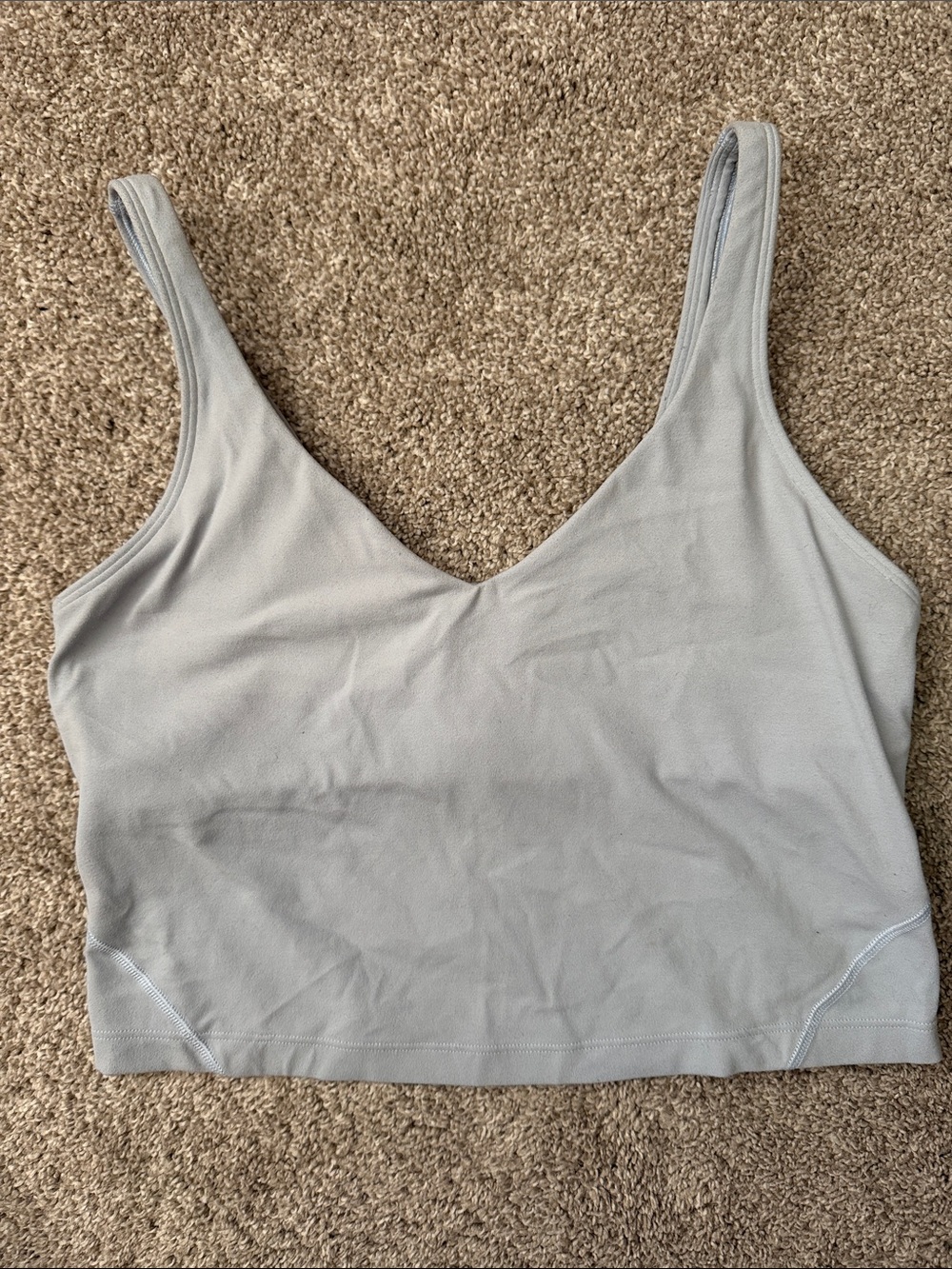 Lululemon align crop tank top slate blue/grey